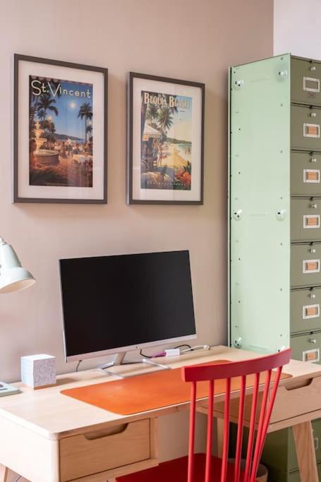 Stylish Central Apartment With Parking - Garden And Workspace Bath Dış mekan fotoğraf